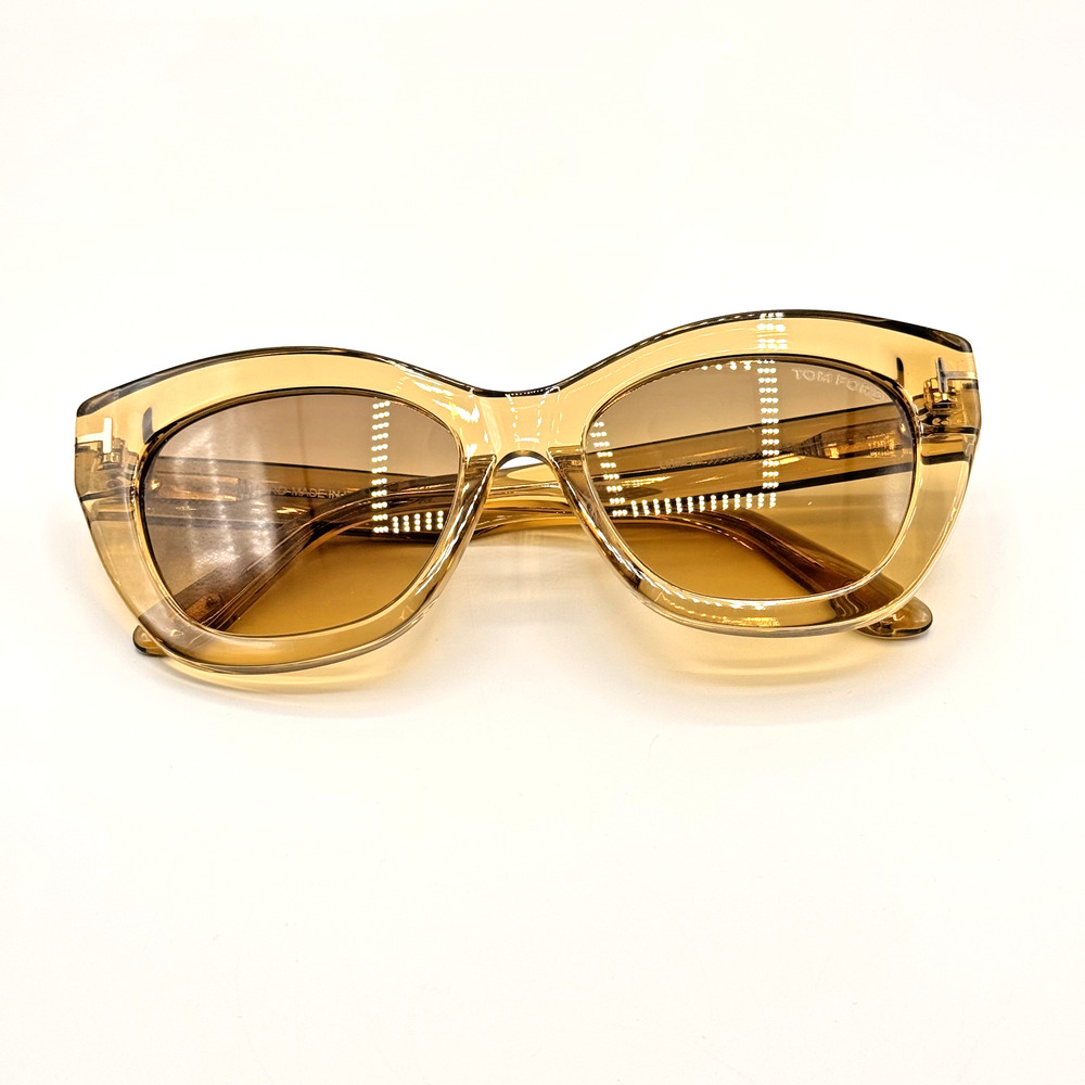 Tom Ford Sunglasses Linda-02 TF1285 45B Light Brown Butterfly Brown 53-18-140